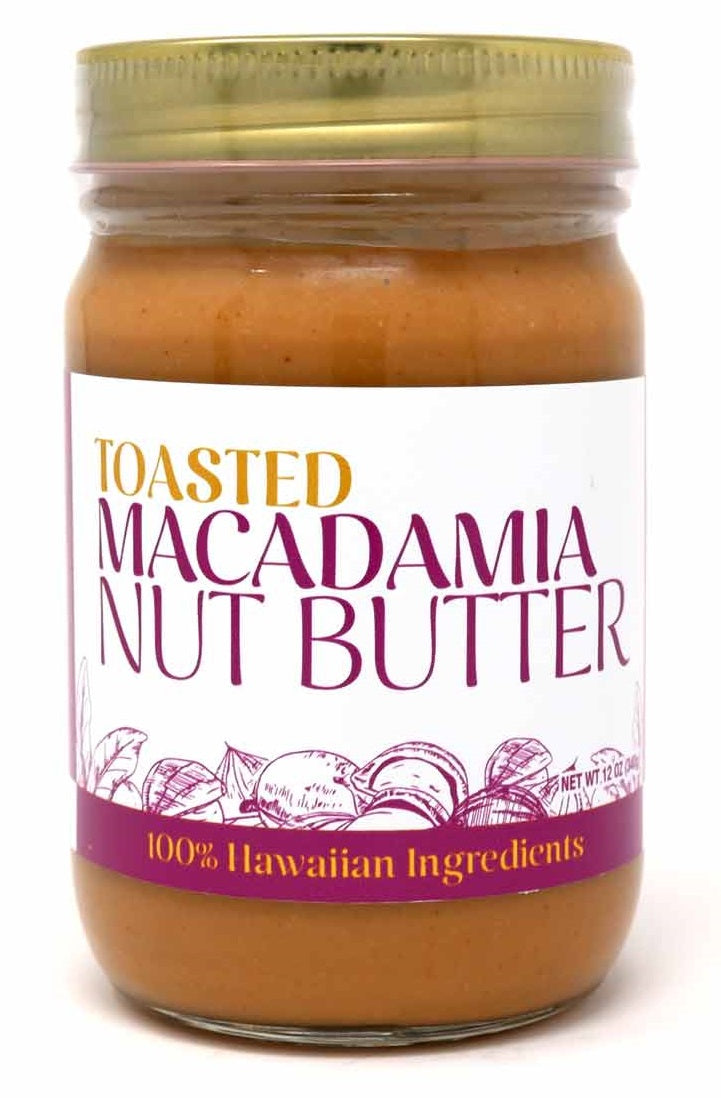 Toasted Macadamia Nut Butter - 12 oz. Glass Jar