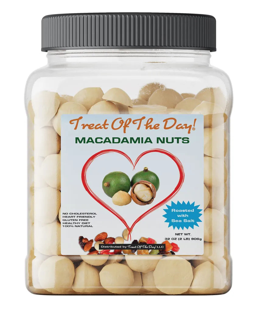Treat Of The Day! Organic Macadamia Nuts - Raw Kernel 16oz (1LB)