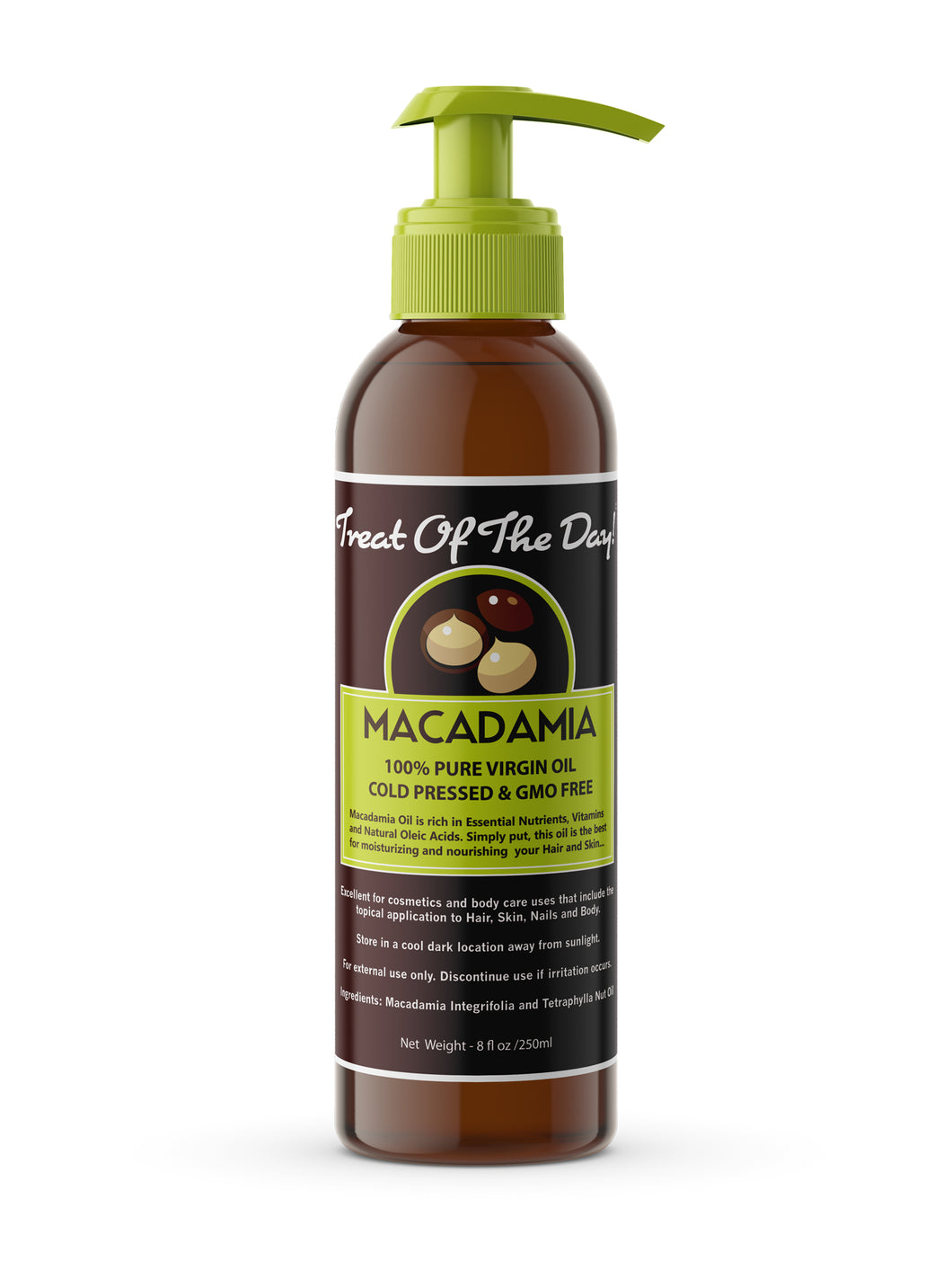 Treat Of The Day! Macadamia Oil 8oz